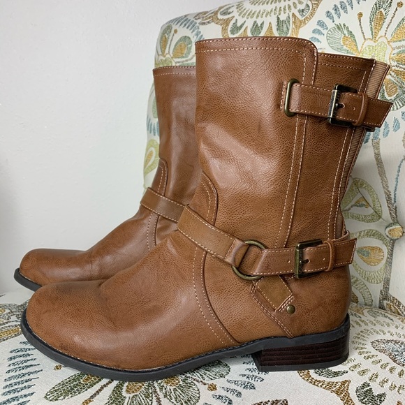 vegan mid calf boots